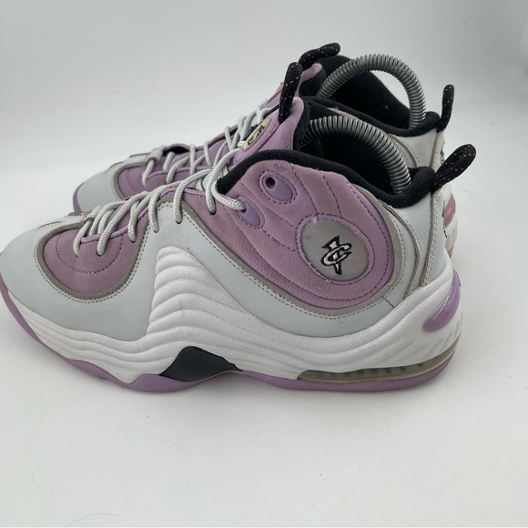 👞 Nike Air Penny II 2 Platinum/Purple Hardaway Basketball Shoes - Size 8.5 - Picture 12 of 13